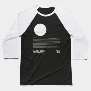 Mazzy Star / Minimal Graphic Design Artwork Baseball T-Shirt